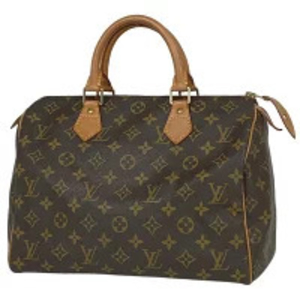 Louis Vuitton Speedy Boston Bag Commuter Handbag Monogram Brown